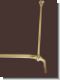 K�lteschutzvorhang-Windfangvorhang Stange Umkleidekabine Messing