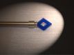 Endst�ck 12 mm Karo-Edelstahl-blau