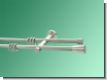 Gardinenstange Nickel geb 12mm Mallorca doppell.