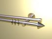 Vorhangstangestange Nickel geb 20 mm Arturo doppell.