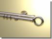 Vorhangstangestange Nickel geb 20 mm Aurelio doppell.