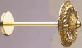 Raffhalter Armand Messing massiv Rosette extra gro� 10 cm