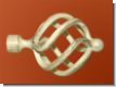 Endst�ck wei� gold f�r Gadinenstangen 16 mm Modell Zwiebel